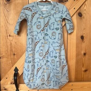 Carter's Blue Sleep Sacks with Animal Print Baby Size 3-6M